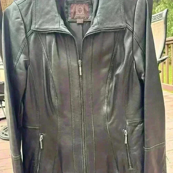 Anne Klein Leather Jacket - Picture 2 of 5